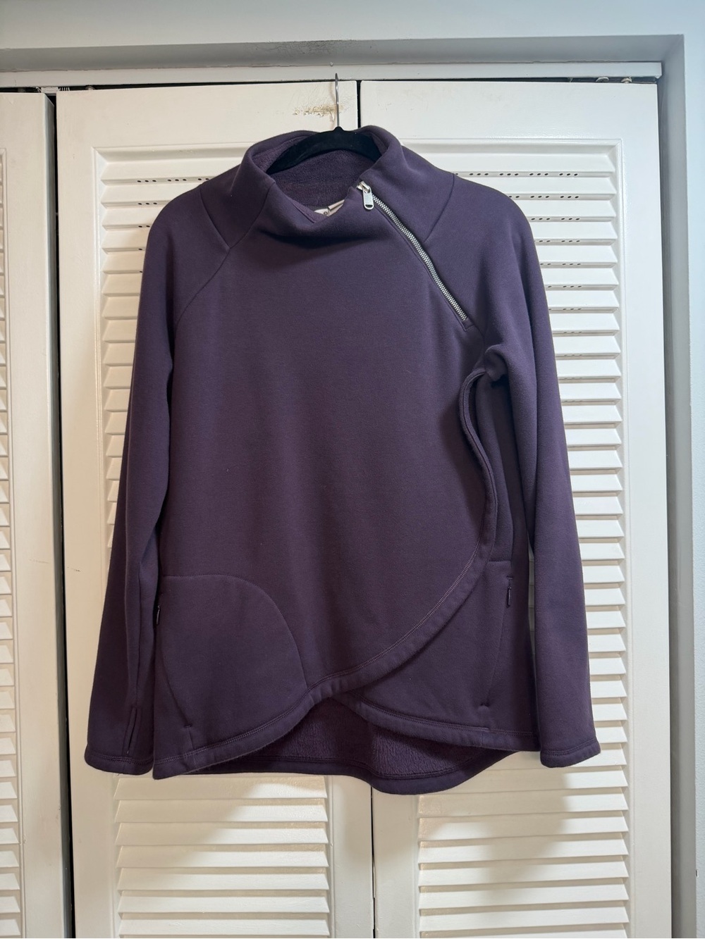 Athleta Plum Half-Zip Pullover